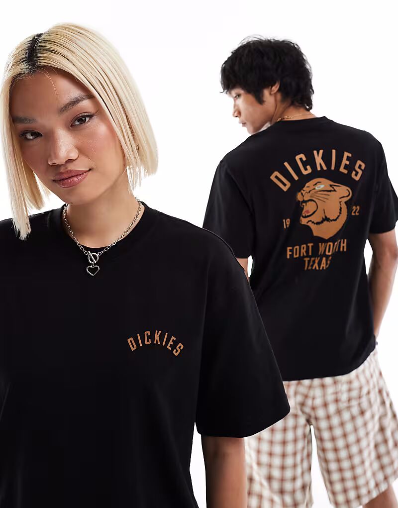 Футболка с графическим принтом пантеры на спине, черного цвета Dickies
Футболка с графическим принтом пантеры на спине, черного цвета Dickies