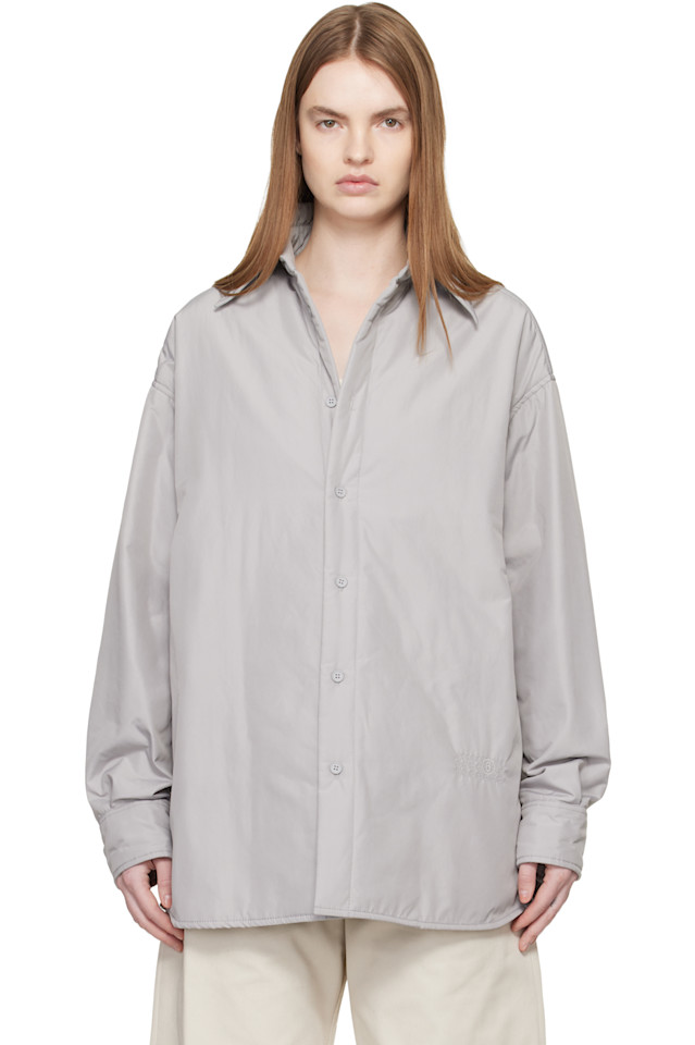 Mm6 Maison Margiela Серая куртка с длинными рукавами
Mm6 Maison Margiela Серая куртка с длинными рукавами