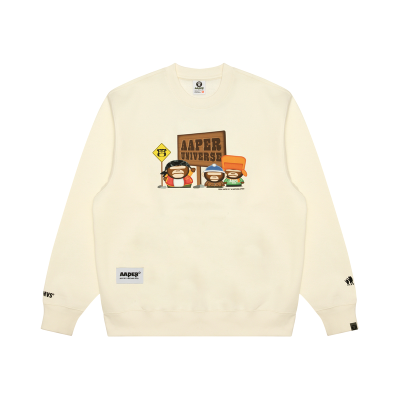 Свитшот с круглым вырезом Aape, белый
Свитшот с круглым вырезом Aape, белый