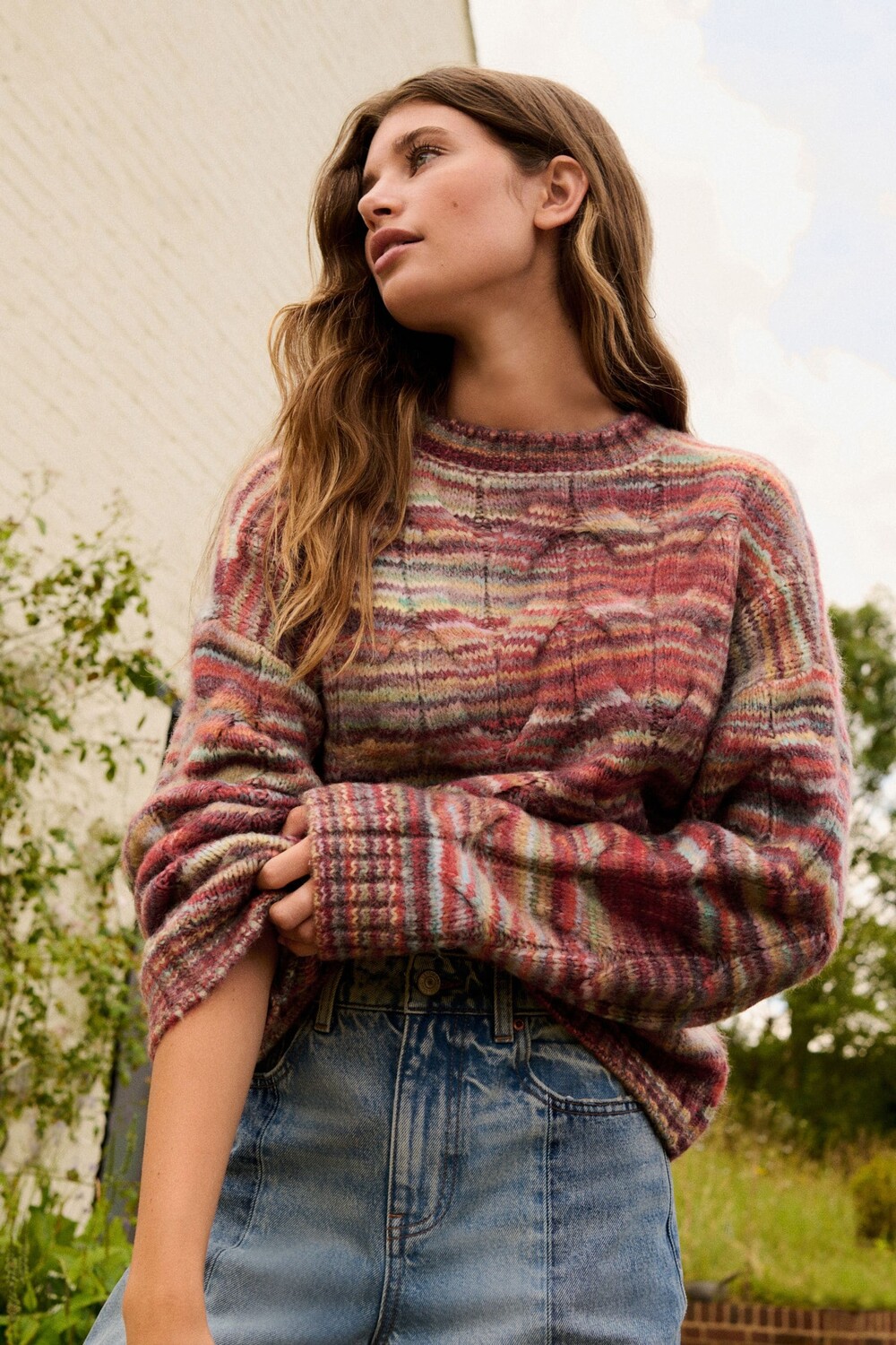 Джемпер с круглым вырезом, вязка косами Next, красный
Джемпер с круглым вырезом, вязка косами Next, красный