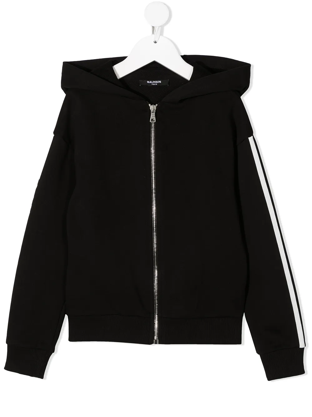 Худи на молнии с логотипом Balmain Kids, черный
Худи на молнии с логотипом Balmain Kids, черный