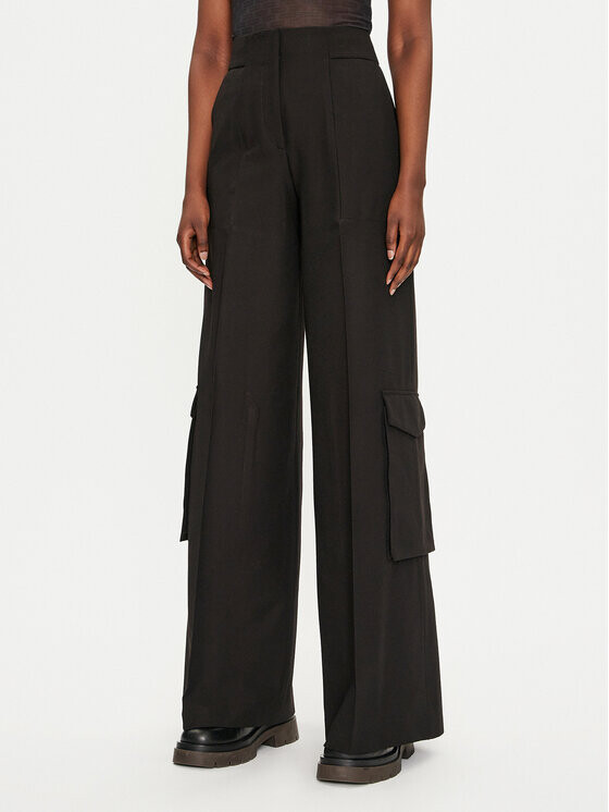 Брюки палаццо стандартного кроя Hugo, черный
Брюки палаццо стандартного кроя Hugo, черный