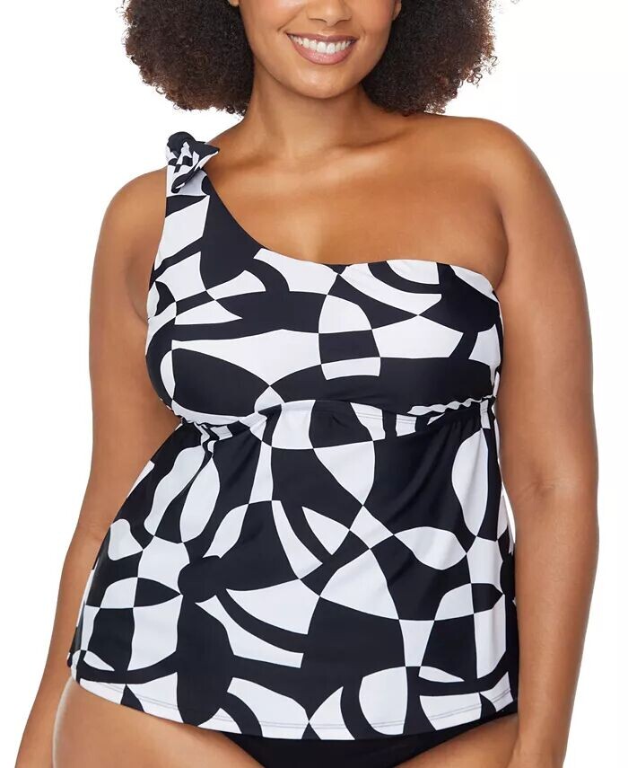 Модный асимметричный топ танкини размера плюс Marita Raisins Curve, черный
Модный асимметричный топ танкини размера плюс Marita Raisins Curve, черный