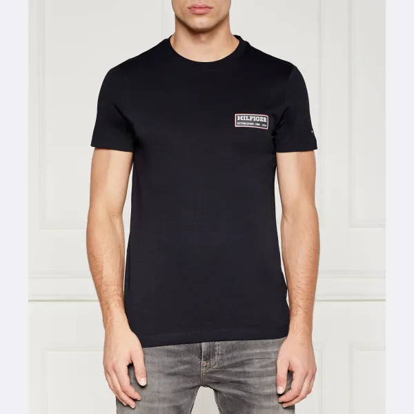 Облегающая футболка Tommy Hilfiger, синий 
Облегающая футболка Tommy Hilfiger, синий