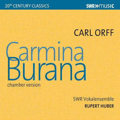 CD диск Orff / Swr Vokalensemble / Behle: Carmina Burana 
CD диск Orff / Swr Vokalensemble / Behle: Carmina Burana