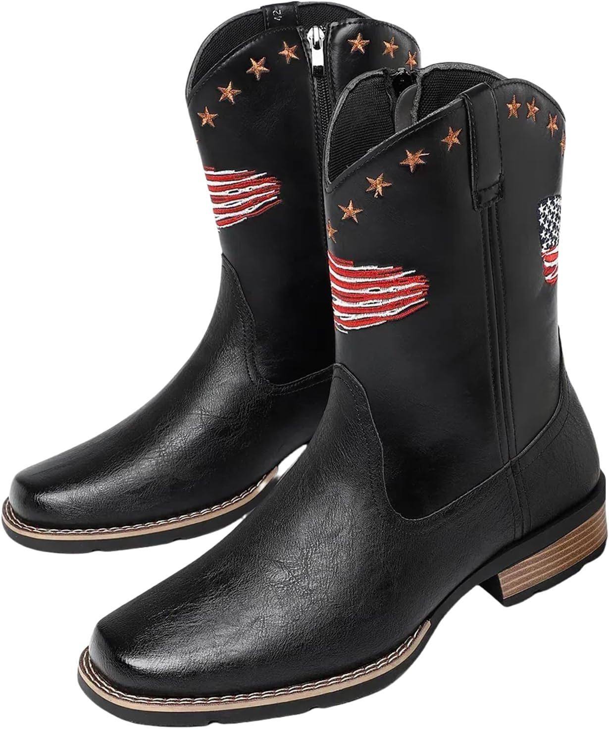 Мужские ковбойские сапоги Abborora Mens с классической вышивкой, с квадратным носком, западного стиля, мужские, противоскользящие и прочные, черный
Мужские ковбойские сапоги Abborora Mens с классической вышивкой, с квадратным носком, западного стиля, мужские, противоскользящие и прочные, черный