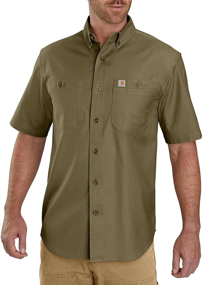 Carhartt мужская рубашка с коротким рукавом, Relaxed Fit, из плотной ткани Rugged Flex, Military Olive
Carhartt мужская рубашка с коротким рукавом, Relaxed Fit, из плотной ткани Rugged Flex, Military Olive