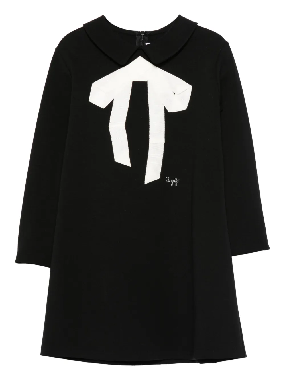 Платье с бантом Il Gufo, черный
Платье с бантом Il Gufo, черный