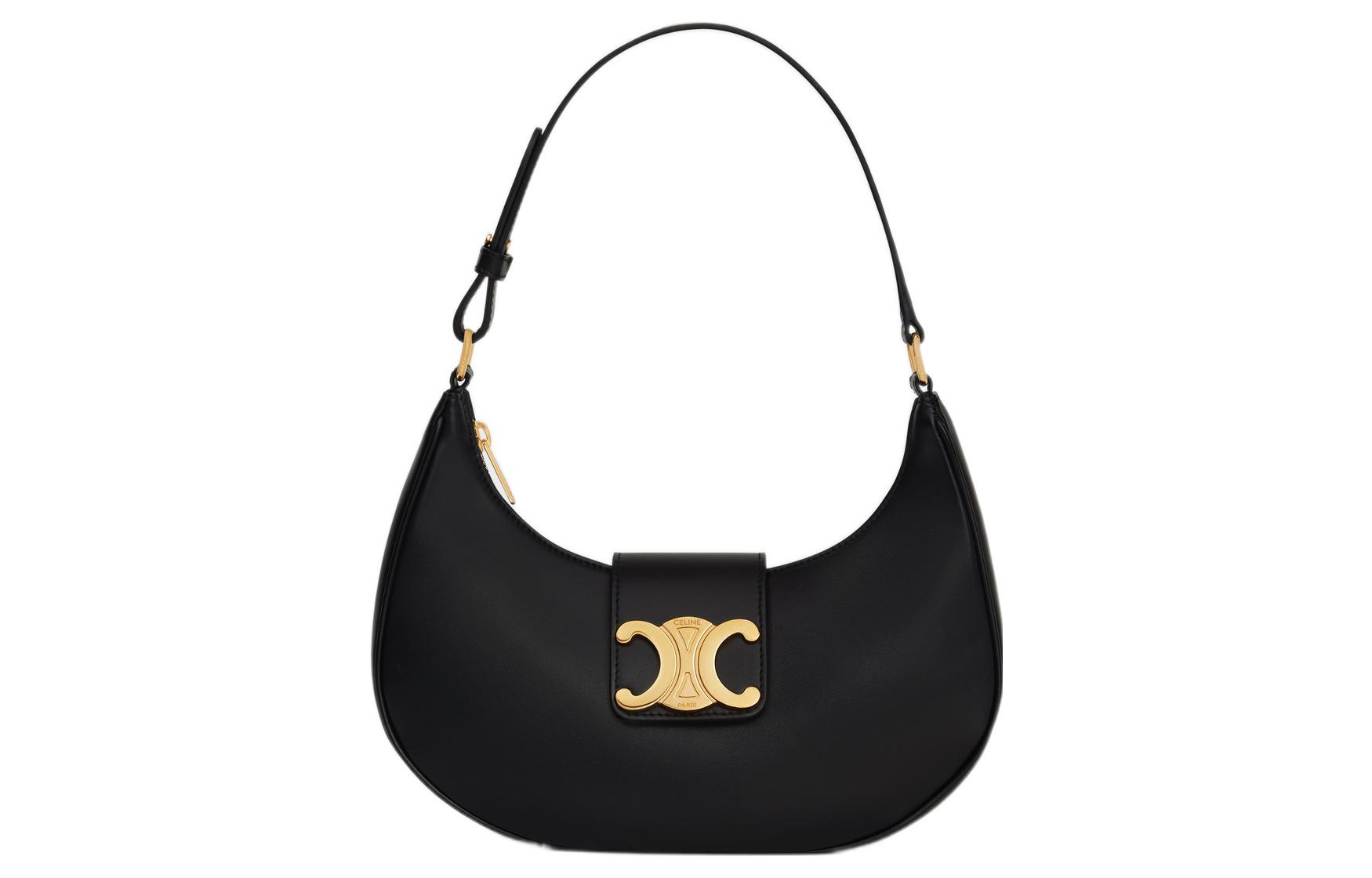 CELINE Сумка через плечо женская из гладкой телячьей кожи черная
CELINE Сумка через плечо женская из гладкой телячьей кожи черная