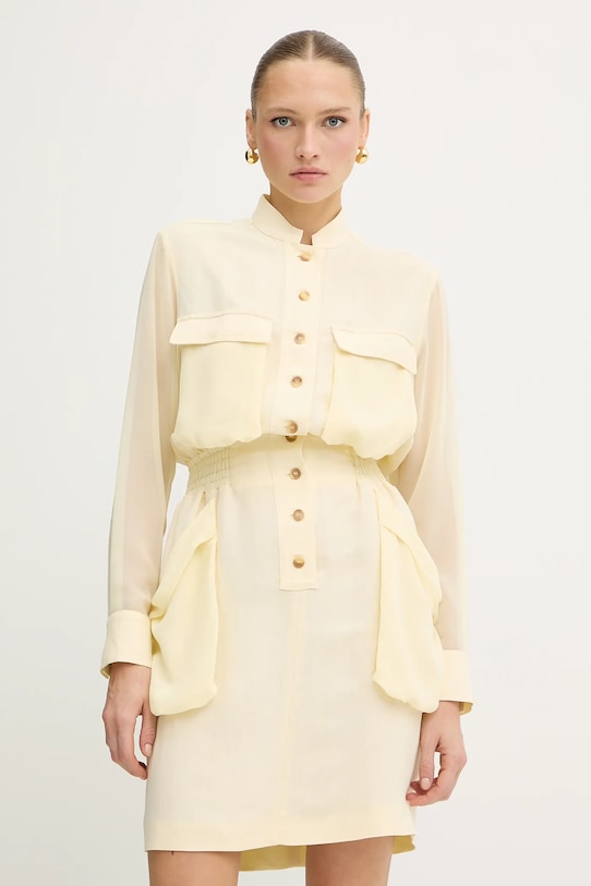 Платье с добавлением льна Pinko, желтый
Платье с добавлением льна Pinko, желтый