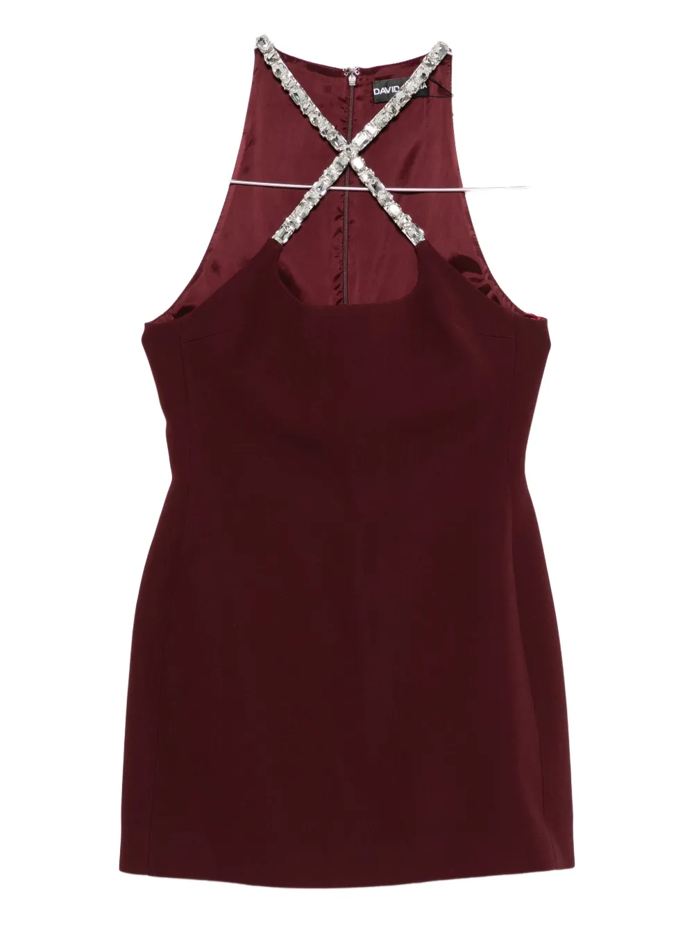 Платье на шее с кристаллами David Koma, красный
Платье на шее с кристаллами David Koma, красный