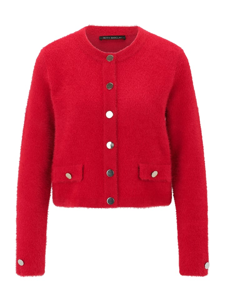 Повседневный красный кардиган с планкой на пуговицах Betty Barclay
Повседневный красный кардиган с планкой на пуговицах Betty Barclay