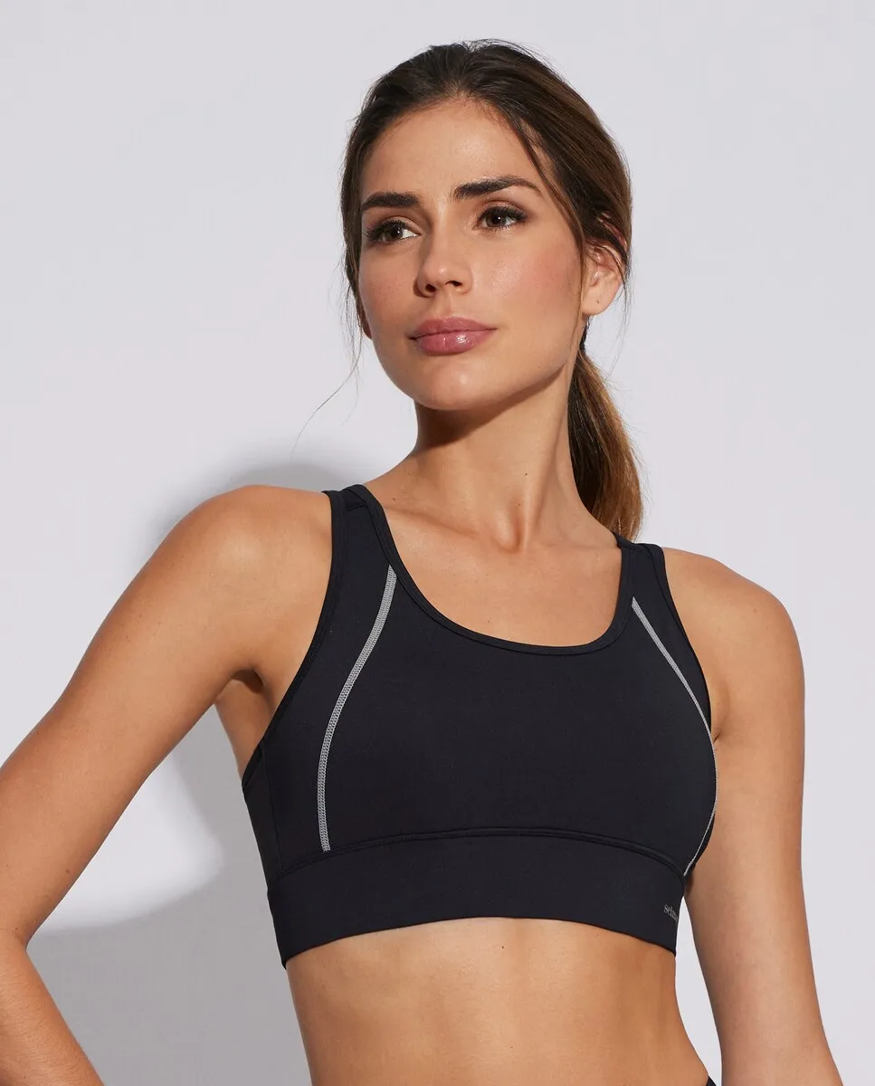 Спортивный женский топ с регулировкой сзади из коллекции Selmark Tech от Pilar Rubio, чёрный
Спортивный женский топ с регулировкой сзади из коллекции Selmark Tech от Pilar Rubio, чёрный