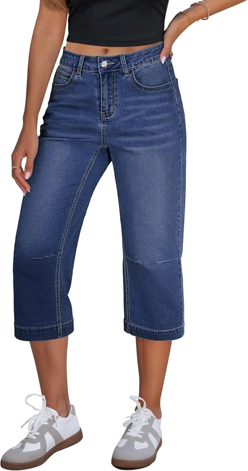GRAPENT Capri Jeans для женщин Mid Rise Straight Leg Casual
GRAPENT Capri Jeans для женщин Mid Rise Straight Leg Casual