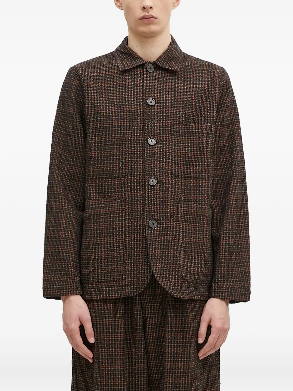 Рубашка Bakers в клетку на пуговицах Universal Works, черный
Рубашка Bakers в клетку на пуговицах Universal Works, черный