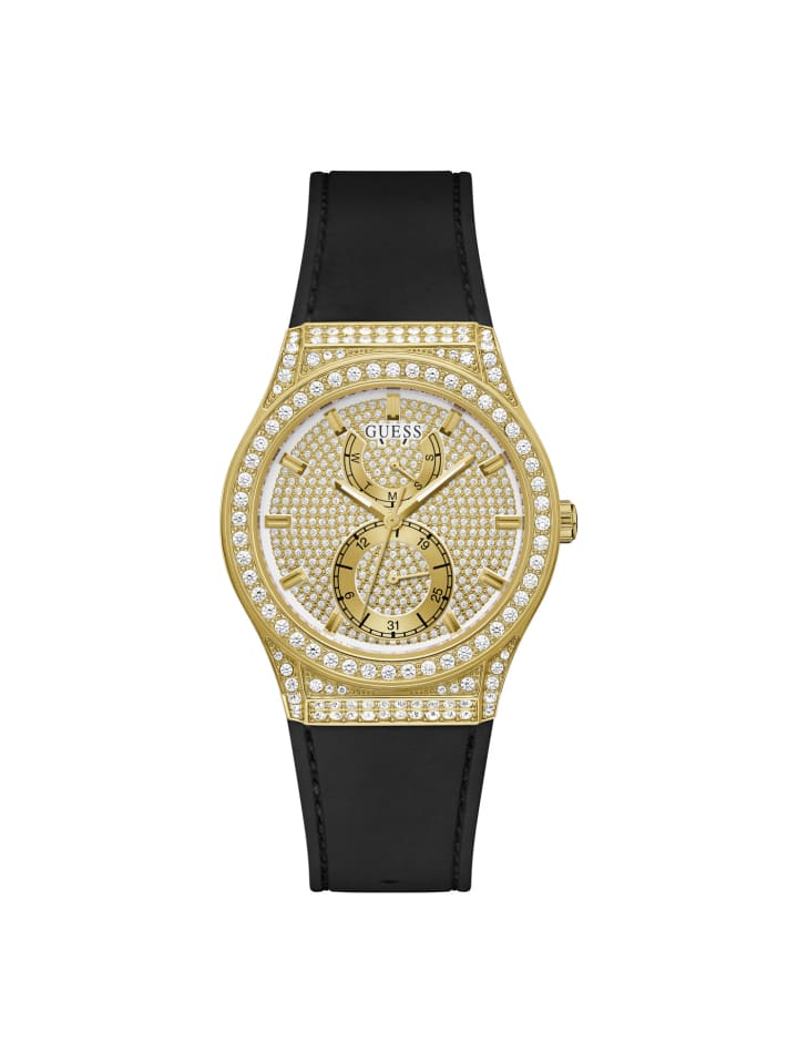 Guess Многофункциональные часы Princess черно-золотые 39 мм в золотом исполнении
Guess Многофункциональные часы Princess черно-золотые 39 мм в золотом исполнении