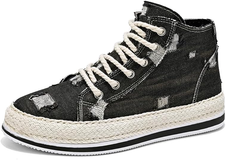 Мужские высокие кеды из ткани для повседневной носки, скейтбординга и ходьбы, модные удобные обувь с мягкой подошвой Hhhchpm, черный
Мужские высокие кеды из ткани для повседневной носки, скейтбординга и ходьбы, модные удобные обувь с мягкой подошвой Hhhchpm, черный