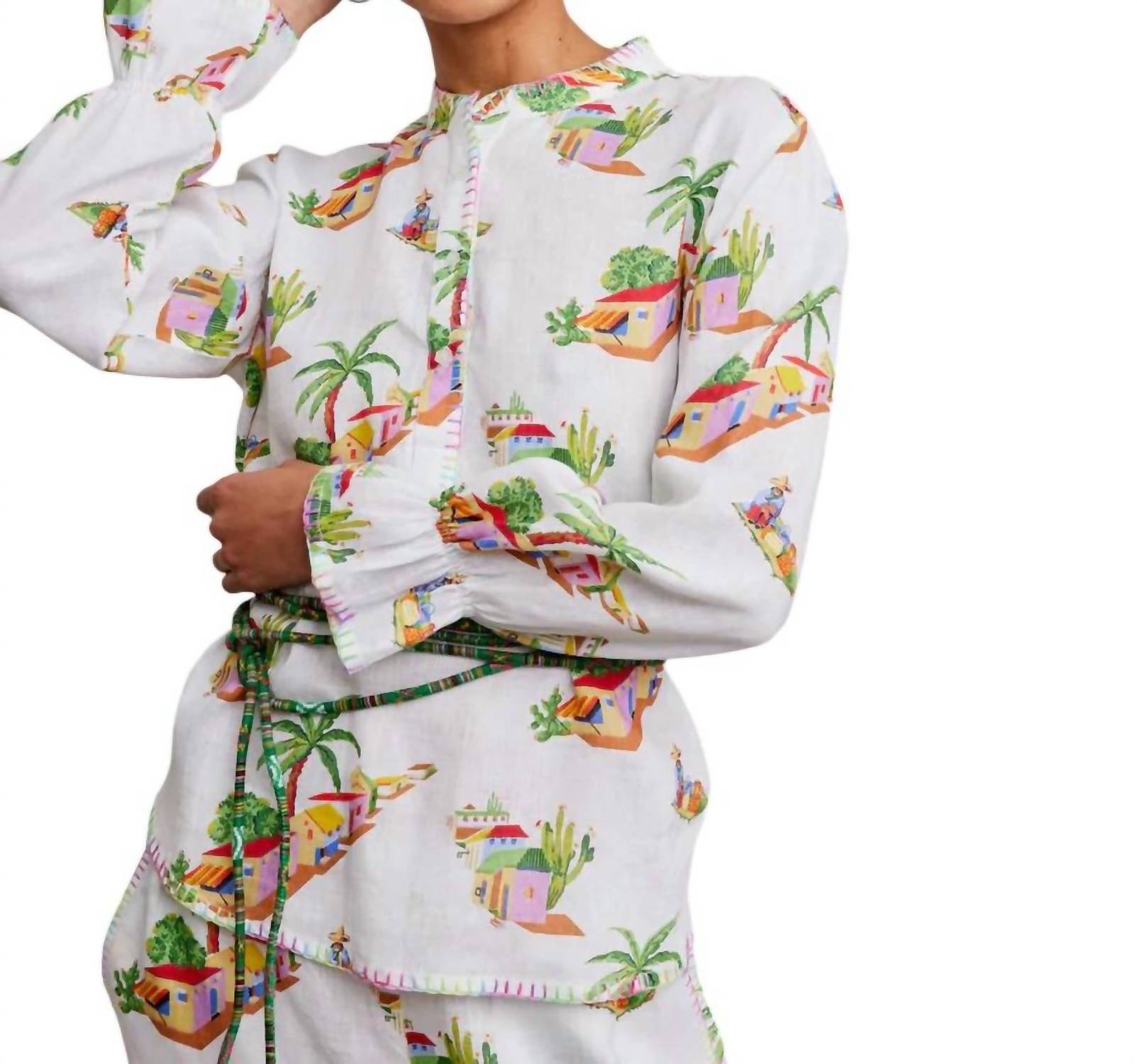 Блуза на пуговицах с принтом «Деревня» Nimo With Love, цвет village print
Блуза на пуговицах с принтом «Деревня» Nimo With Love, цвет village print