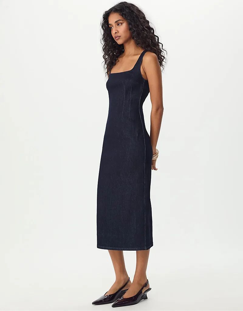 Платье миди Stradivarius Denim из насыщенного синего денима
Платье миди Stradivarius Denim из насыщенного синего денима