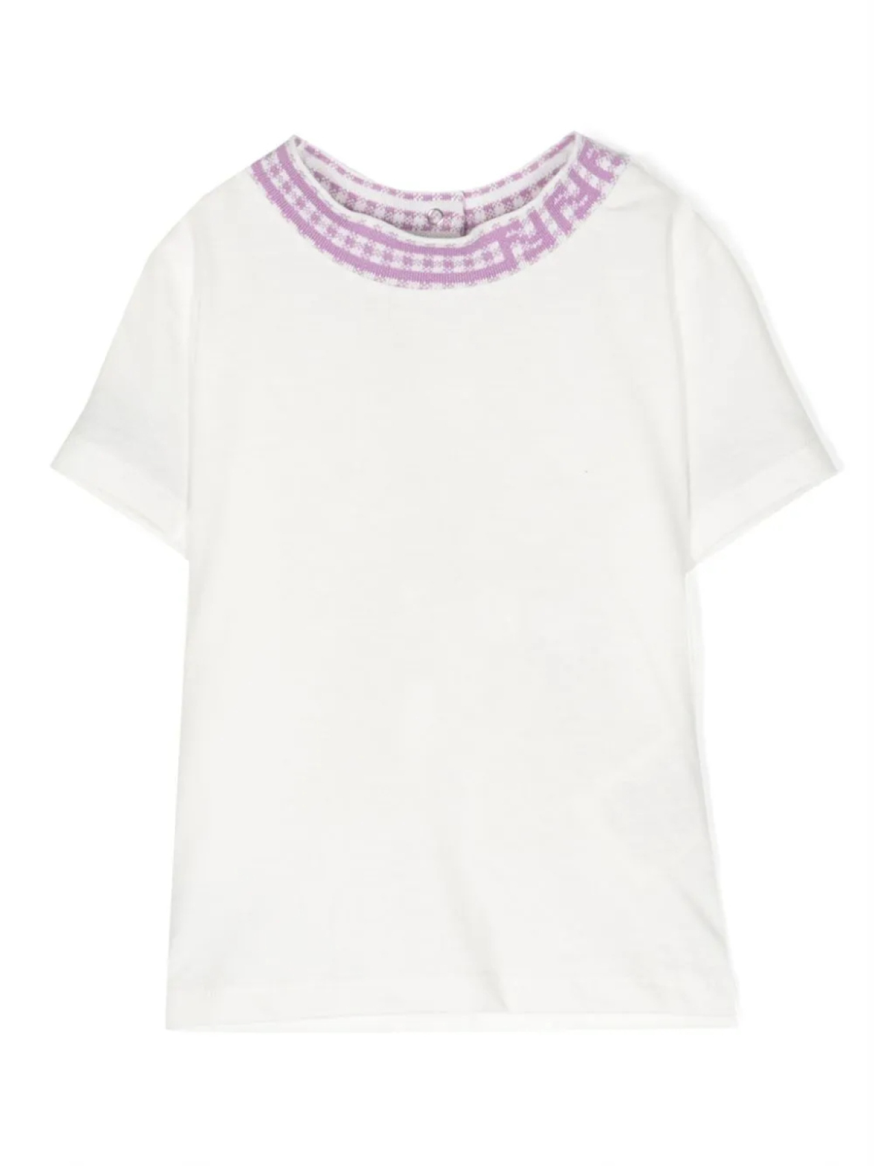 Футболка с клетчатым воротником Fendi Kids, белый
Футболка с клетчатым воротником Fendi Kids, белый