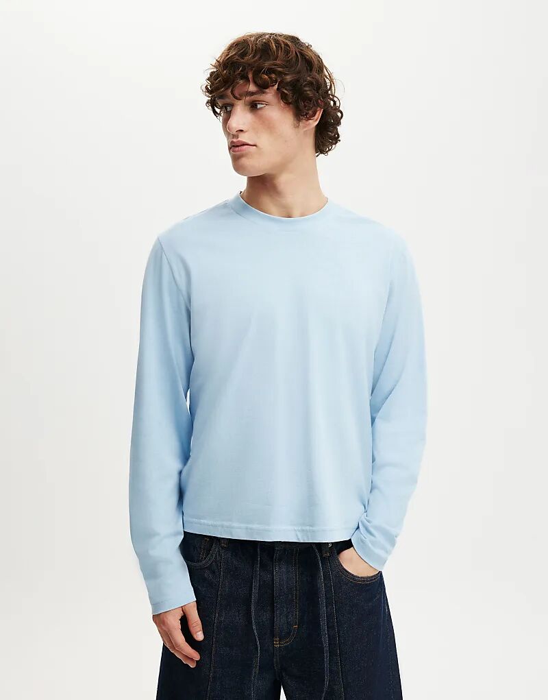 Укороченный крой с длинными рукавами из хлопка, цвет жемчужно-голубой. Cotton On
Укороченный крой с длинными рукавами из хлопка, цвет жемчужно-голубой. Cotton On