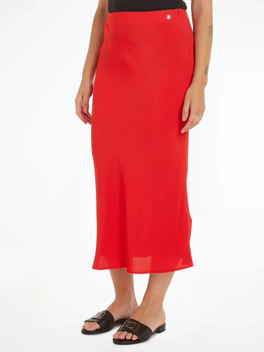 Юбка миди Tommy Hilfiger "VISCOSE CREPE LONG SKIRT", тканая юбка с металлической этикеткой, красный
Юбка миди Tommy Hilfiger "VISCOSE CREPE LONG SKIRT", тканая юбка с металлической этикеткой, красный