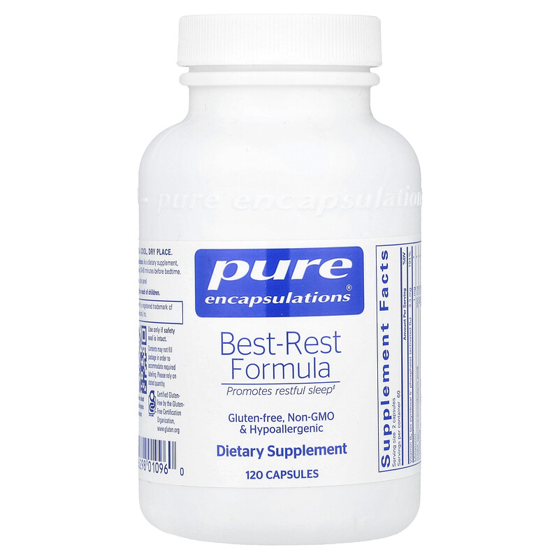Pure Encapsulations, Best-Rest Formula, 120 капсул
Pure Encapsulations, Best-Rest Formula, 120 капсул