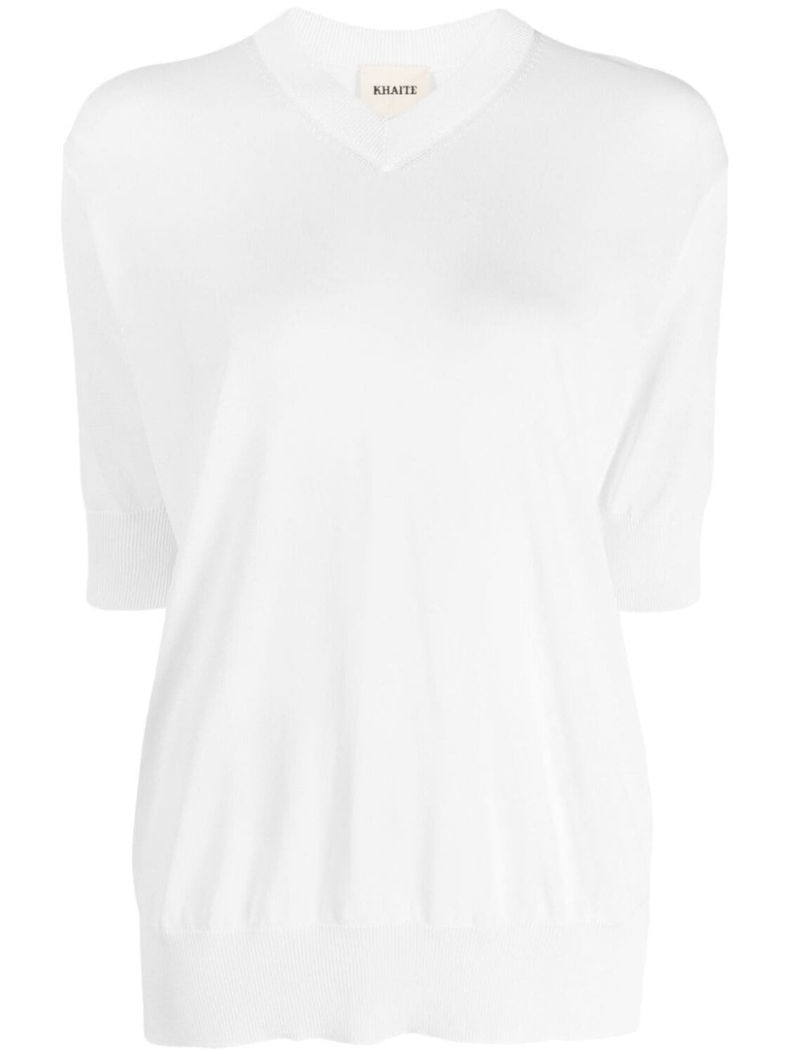 KHAITE толстовка тонкой вязки с V-образным вырезом, белый
KHAITE толстовка тонкой вязки с V-образным вырезом, белый