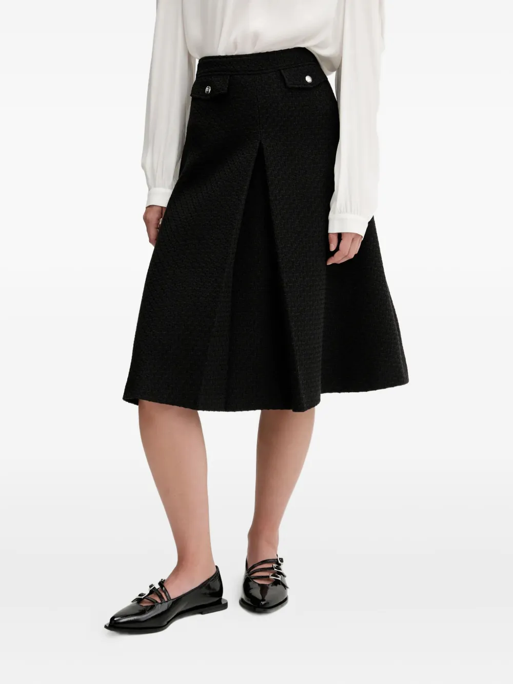 Юбка миди из твида А-силуэта HUGO, черный
Юбка миди из твида А-силуэта HUGO, черный