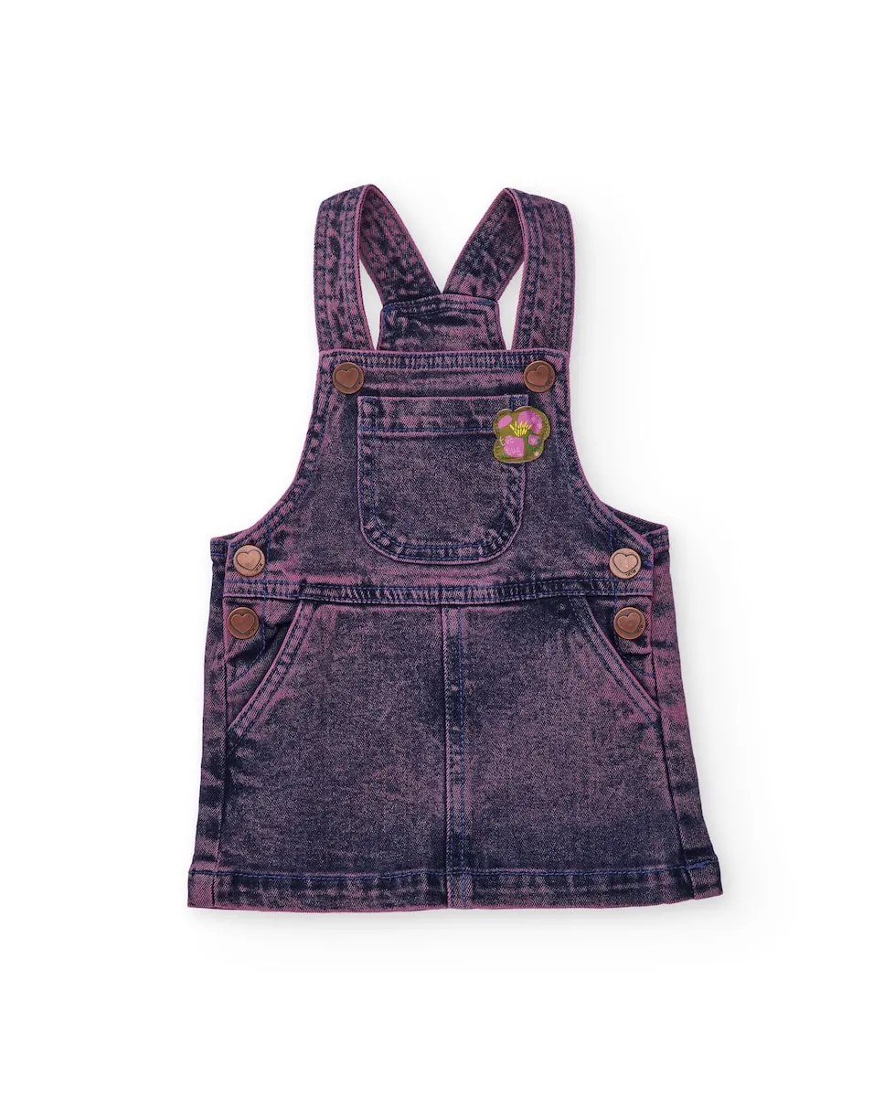 Джинсовый сарафан для девочки индигового цвета с эффектом выбелки и деталями в виде сердечек Tuc tuc
Джинсовый сарафан для девочки индигового цвета с эффектом выбелки и деталями в виде сердечек Tuc tuc