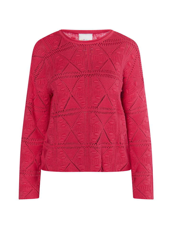 Женский вязаный свитер розового цвета IZIA
Женский вязаный свитер розового цвета IZIA