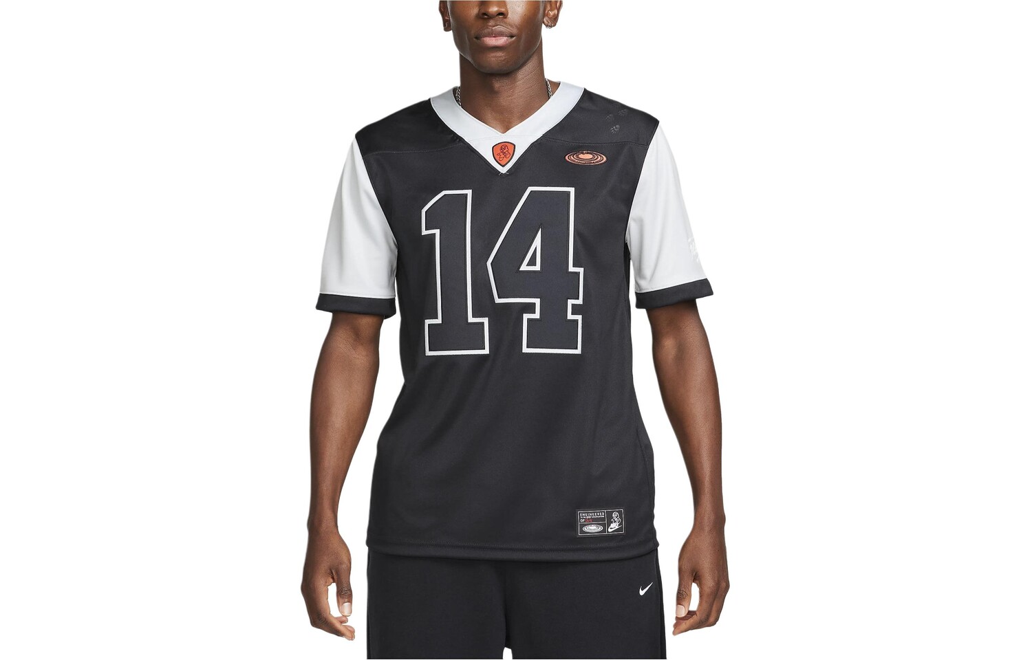 Футбольная майка мужская черная/серебристая/чилийская красная Nike, черный/серебристый/красный
Футбольная майка мужская черная/серебристая/чилийская красная Nike, черный/серебристый/красный