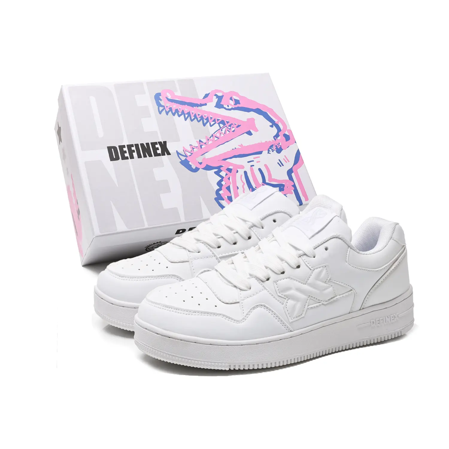 DEFINEX Унисекс скейтерские кроссовки низкие бело-сине-коричневые бело-черные, цвет White Black
DEFINEX Унисекс скейтерские кроссовки низкие бело-сине-коричневые бело-черные, цвет White Black