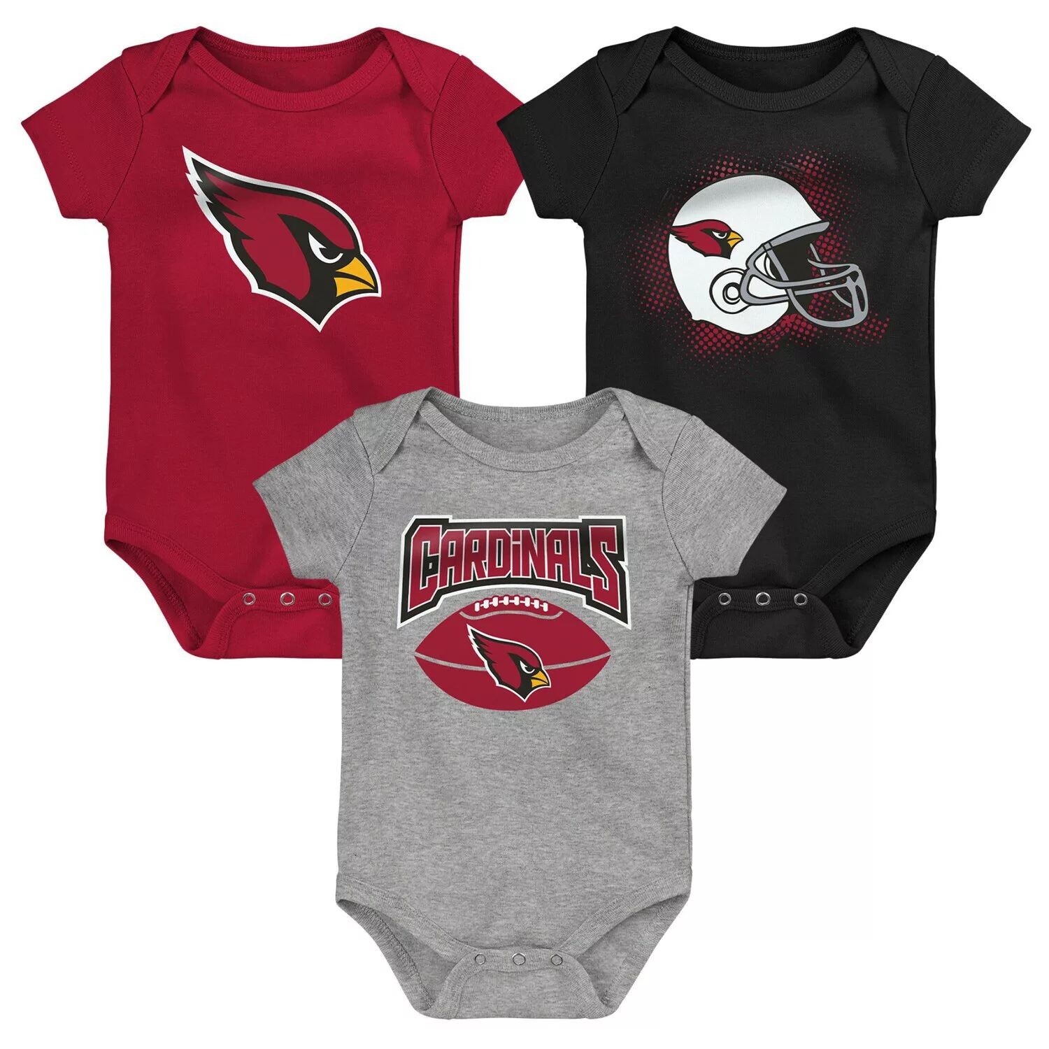 Набор из 3 боди Infant Cardinal/черный/серый с меланжевым оттенком Arizona Cardinals Game On Outerstuff
Набор из 3 боди Infant Cardinal/черный/серый с меланжевым оттенком Arizona Cardinals Game On Outerstuff