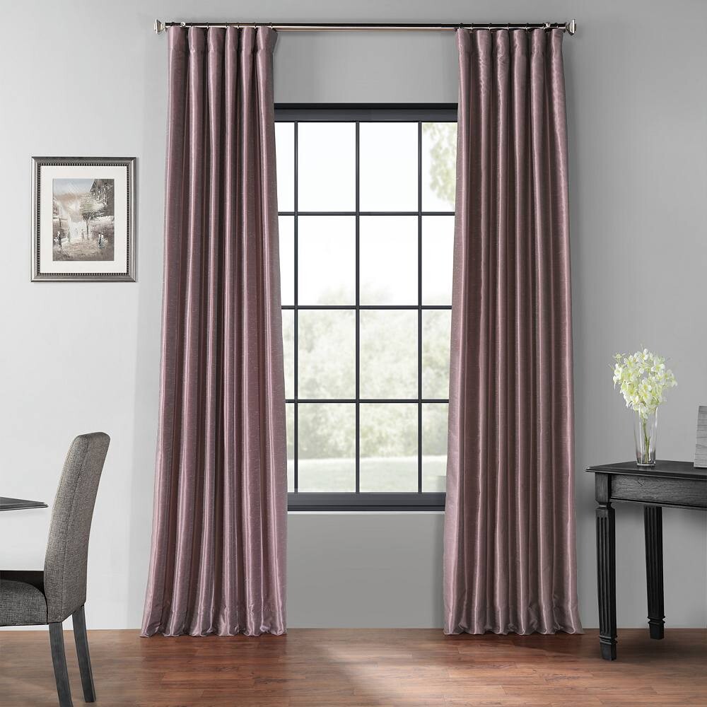 EFF Blackout Винтажные текстурированные оконные шторы из искусственного Dupioni, цвет Smokey Plum
EFF Blackout Винтажные текстурированные оконные шторы из искусственного Dupioni, цвет Smokey Plum