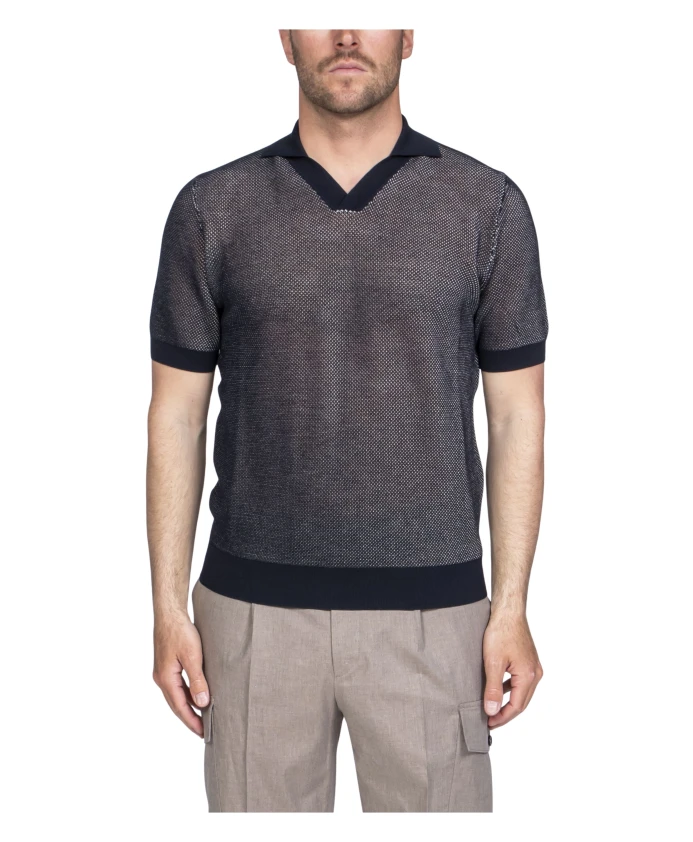 Синий вязаный трикотажный пуловер Peserico, синий
Синий вязаный трикотажный пуловер Peserico, синий