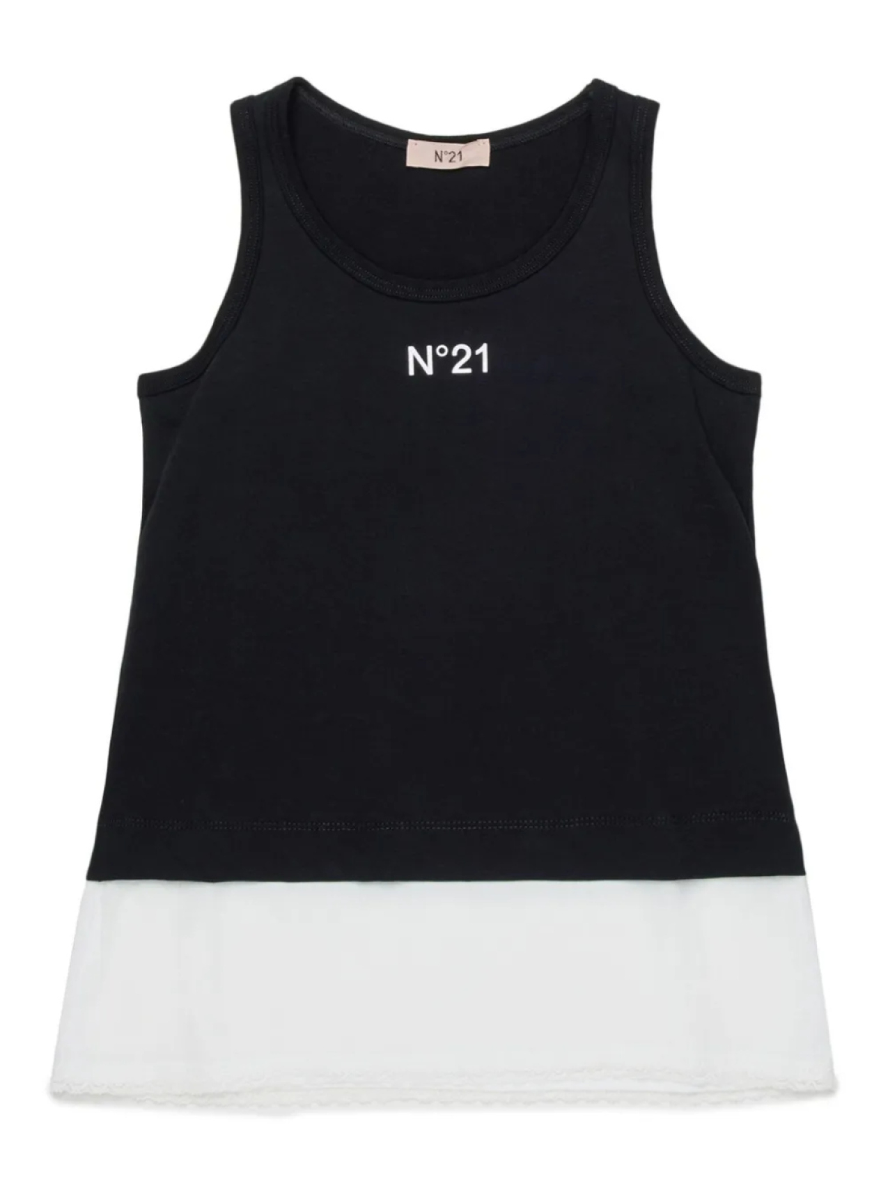 Майка с логотипом Nº21 Kids, черный 
Майка с логотипом Nº21 Kids, черный
