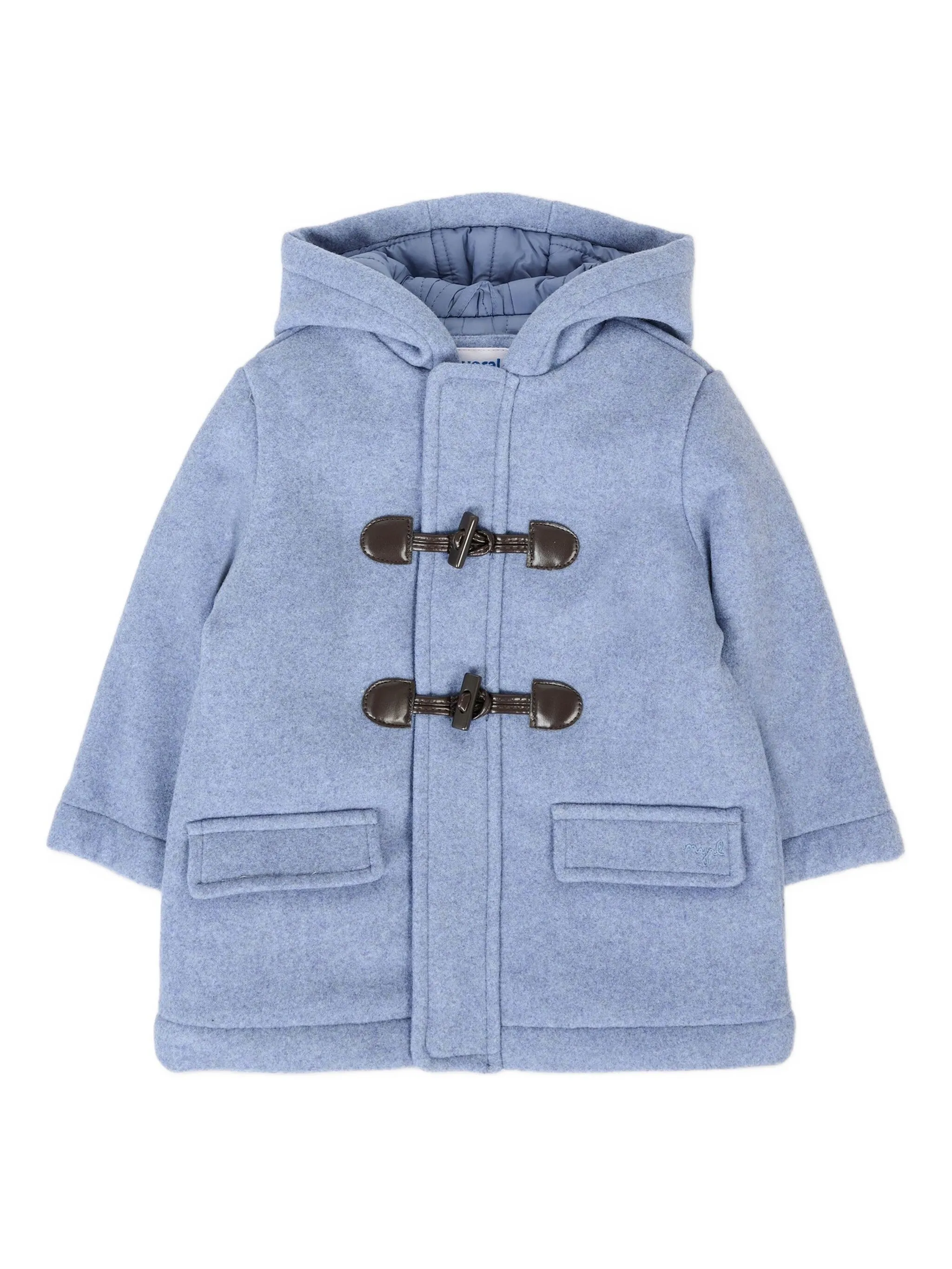 Пальто с капюшоном и застежкой тогл Mayoral, синий
Пальто с капюшоном и застежкой тогл Mayoral, синий