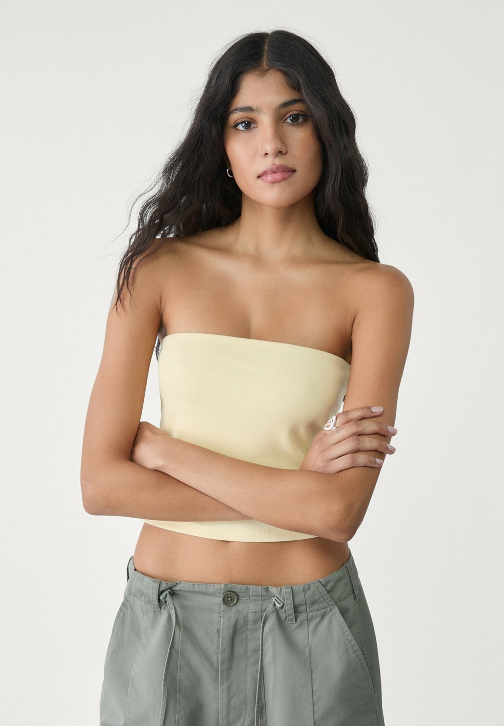 Топ BANDEAU Stradivarius, светло-желтый
Топ BANDEAU Stradivarius, светло-желтый