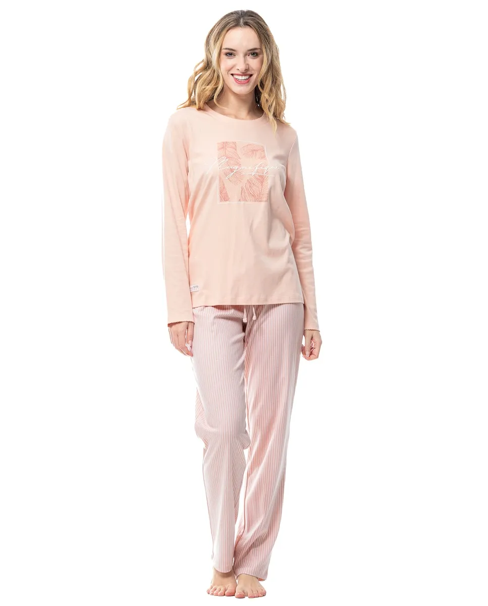 Женская пижама с позиционным принтом Señoretta, розовый
Женская пижама с позиционным принтом Señoretta, розовый