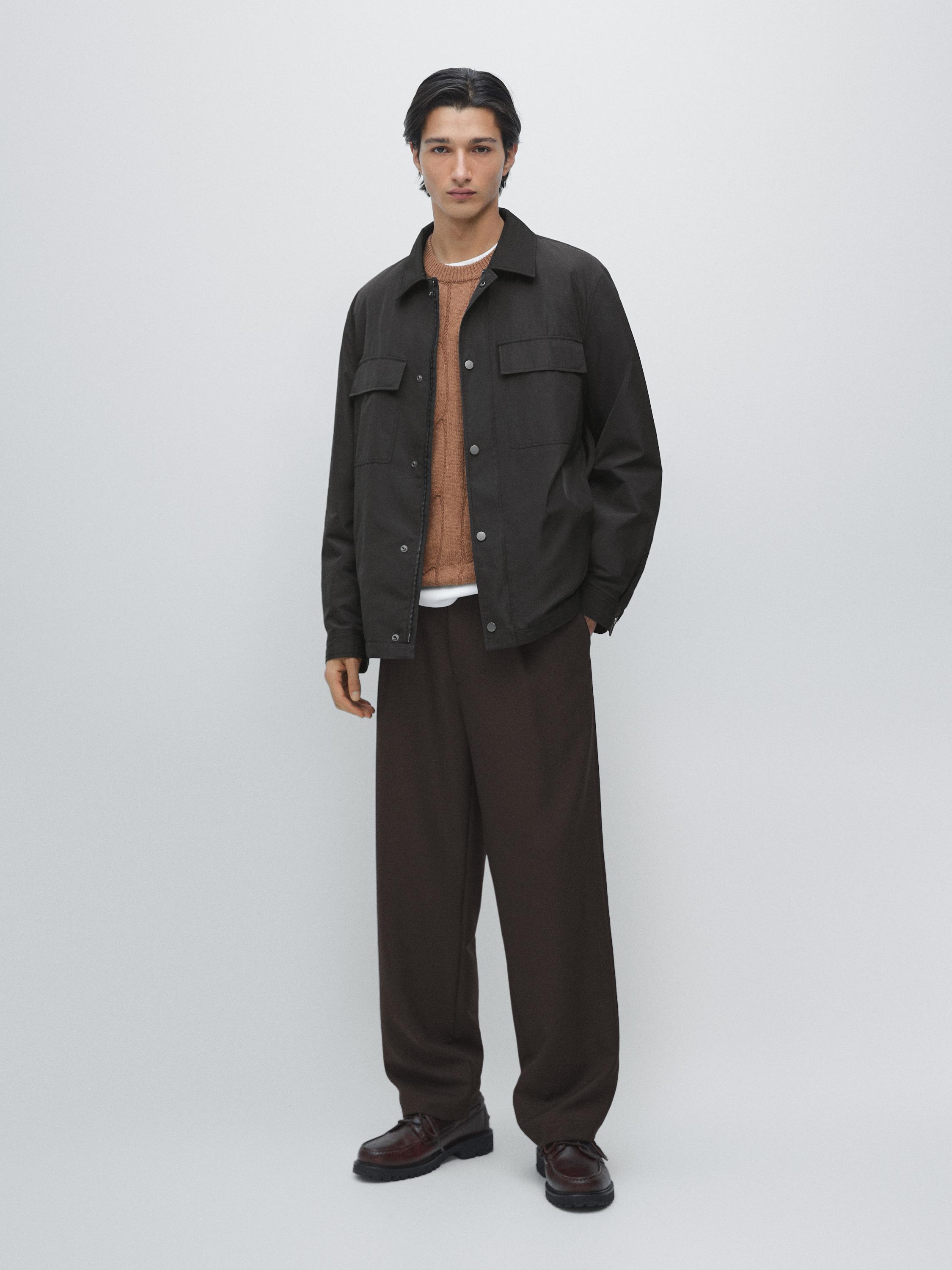 Водоотталкивающая куртка-рубашка с карманами Massimo Dutti, dark navy
Водоотталкивающая куртка-рубашка с карманами Massimo Dutti, dark navy