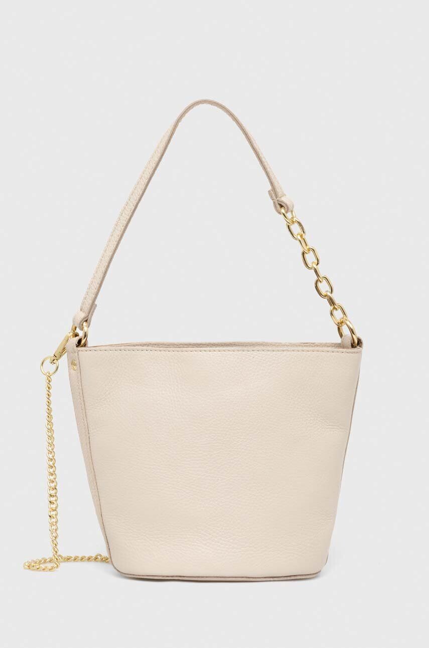 Кожаная сумочка Answear Lab, бежевый 
Кожаная сумочка Answear Lab, бежевый