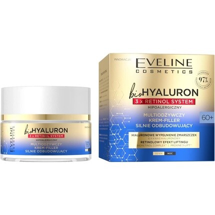 Eveline Bio Hyaluron Multi Nourishing Крем-филлер для лица 60+ с системой 3X ретинола, Eveline Cosmetics
Eveline Bio Hyaluron Multi Nourishing Крем-филлер для лица 60+ с системой 3X ретинола, Eveline Cosmetics