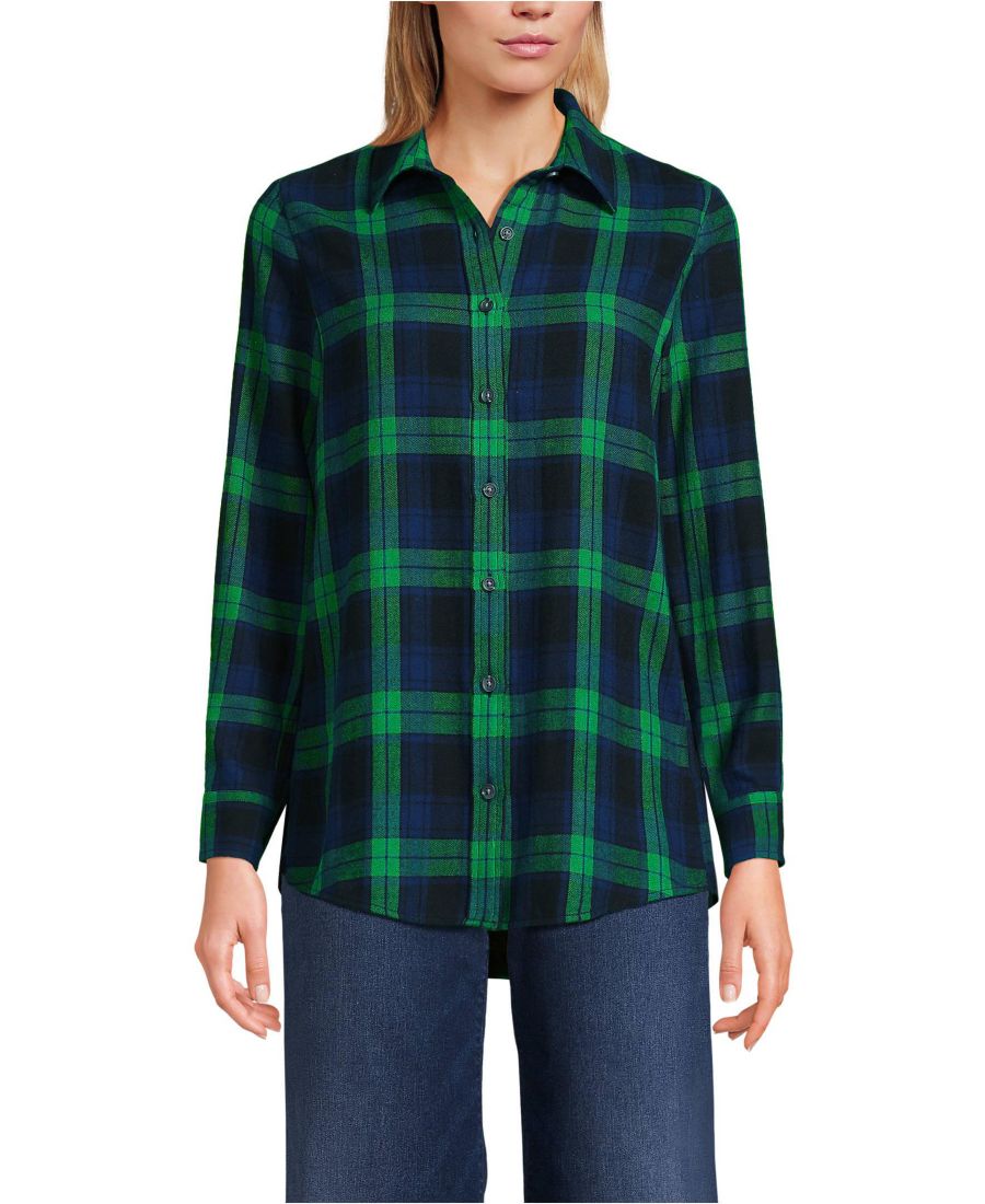 Женская фланелевая рубашка в стиле "бойфренд" с длинными рукавами Lands' End, Rich clover/navy plaid
Женская фланелевая рубашка в стиле "бойфренд" с длинными рукавами Lands' End, Rich clover/navy plaid