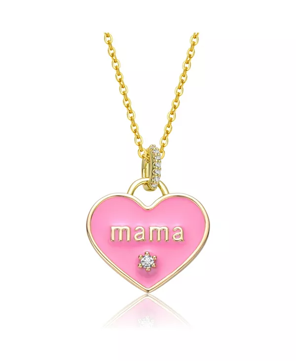 Детское ожерелье с подвеской в виде сердца из 14-каратного желтого золота с кубическим цирконием и розовой эмалью Gigigirl, pink
Детское ожерелье с подвеской в виде сердца из 14-каратного желтого золота с кубическим цирконием и розовой эмалью Gigigirl, pink