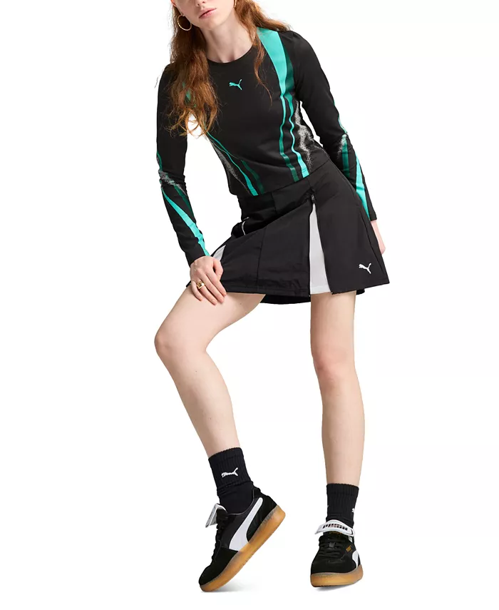 Женская юбка DARE TO с застежкой-молнией и сетчатыми вставками Puma, черный
Женская юбка DARE TO с застежкой-молнией и сетчатыми вставками Puma, черный