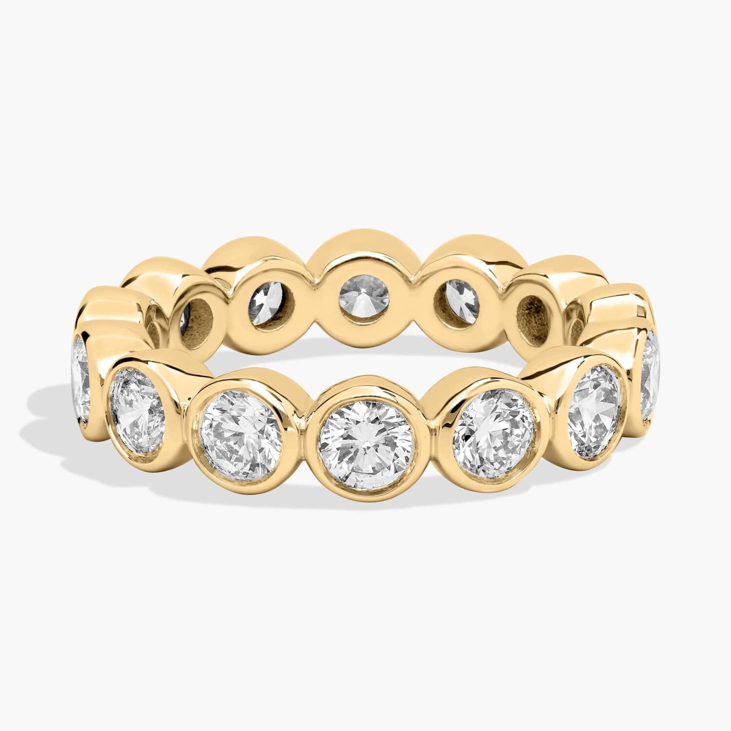 Кольцо «Вечность» с бриллиантами в оправе из 14-каратного желтого золота (2 карата) Blue Nile