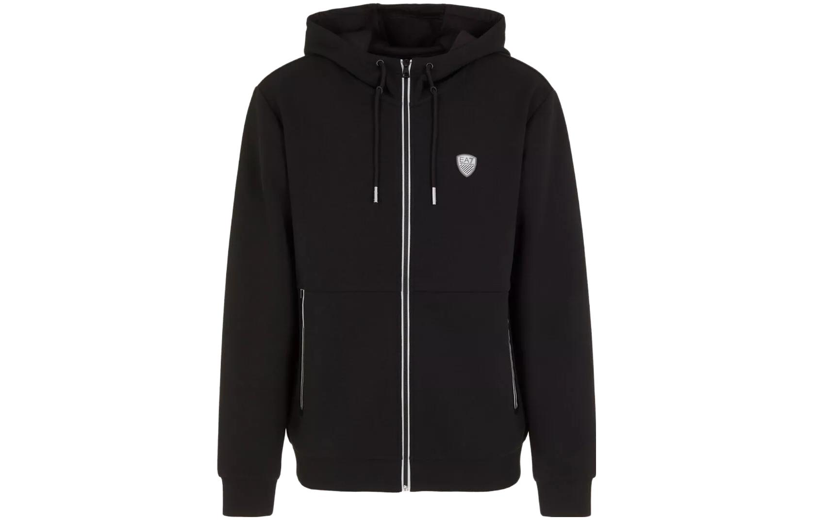 Толстовка с молнией и нашивкой логотипа Ea7 EMPORIO ARMANI, черная
Толстовка с молнией и нашивкой логотипа Ea7 EMPORIO ARMANI, черная