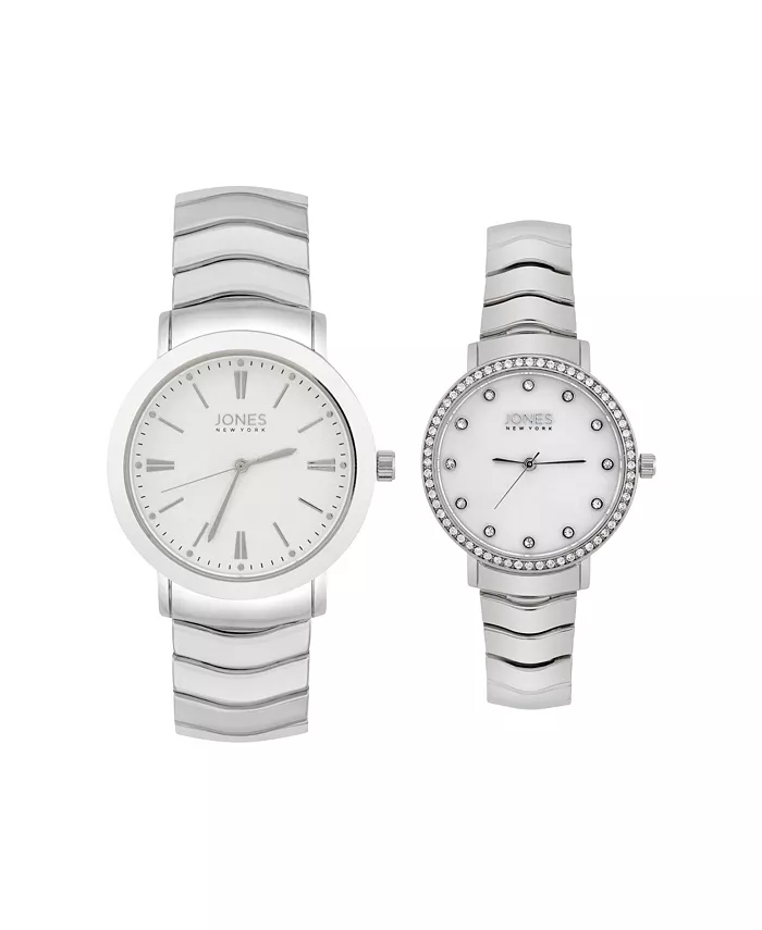Мужские и женские кварцевые часы из серебристого сплава 34 мм и 30 мм Jones New York
Мужские и женские кварцевые часы из серебристого сплава 34 мм и 30 мм Jones New York