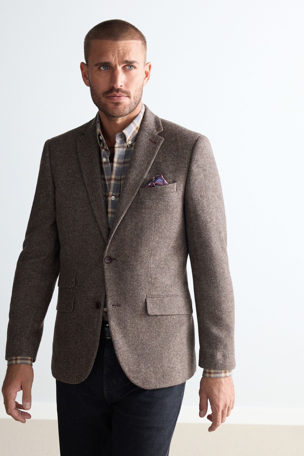 Шерстяной блейзер Nova fides с узором «в ёлочку» Next, коричневый
Шерстяной блейзер Nova fides с узором «в ёлочку» Next, коричневый